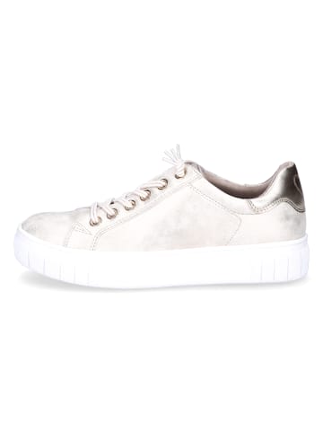 Marco Tozzi Sneaker in Beige Metallic