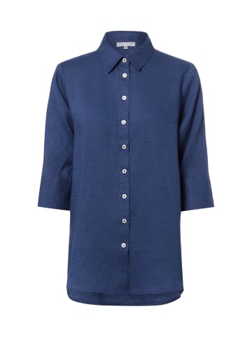 Marie Lund Leinenbluse Rihab in indigo - 0055