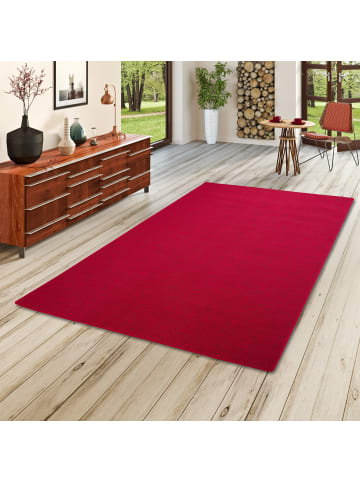 Snapstyle Velours-Teppich Strong in rot