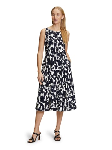 Vera Mont Cocktailkleid mit Print in Cream/Dark Blue