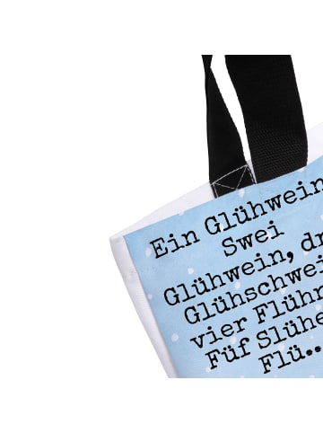 Mr. & Mrs. Panda Shopper Schweinchen Glühwein Design mit Spruch in Weiß