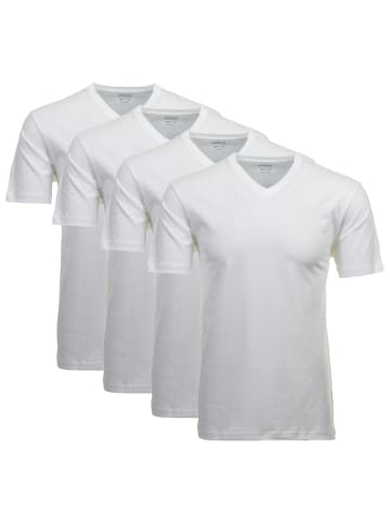 Ragman T-Shirt 4er Pack in Weiß