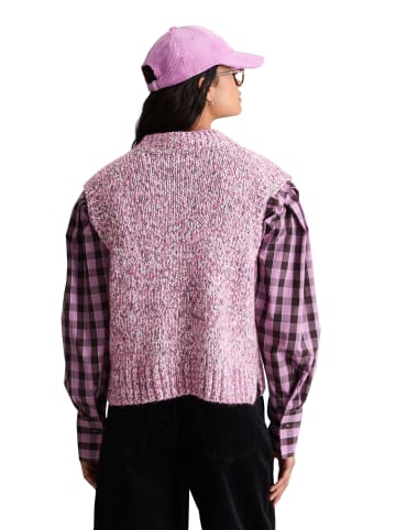 Marc O'Polo DENIM Ärmelloser Cardigan relaxed in Medium Pink