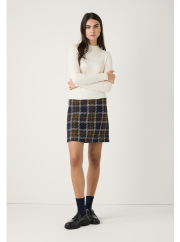 More & More Kurzer Karorock, schmal in maxi check