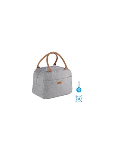 COFI 1453 Thermotasche 8L Kühltasche Cooler Bag Picknicktasche Grau in Grau