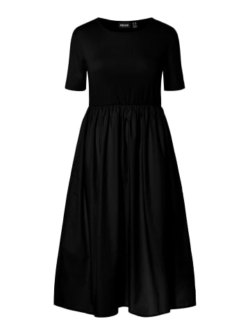 Pieces Midikleid in Black