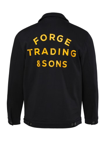 JP1880 Sweatjacke in schwarz