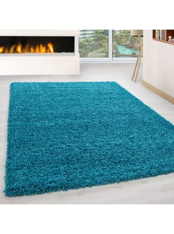 Teppich Boss Hochflor Teppich Lux in Türkis
