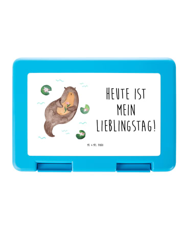 Mr. & Mrs. Panda Frischhaltedose Otter Seerose mit Spruch in Weiß