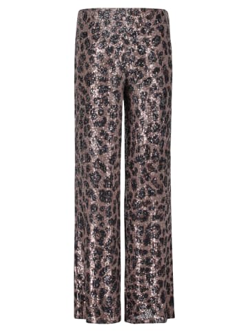 Vera Mont Marlene-Hose mit Pailletten in Weiß/Braun