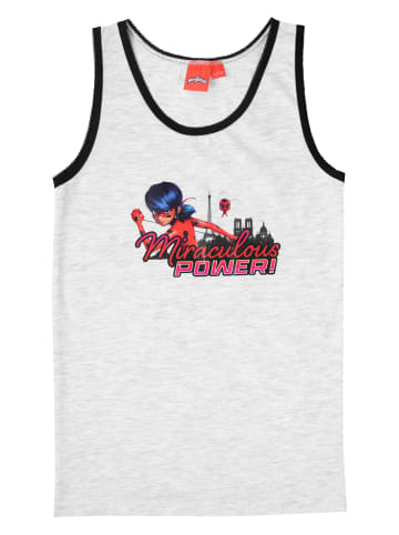 Miraculous 2er Pack Miraculous Unterhemd Ladybug Tank Top Hemdchen in weiß/grau