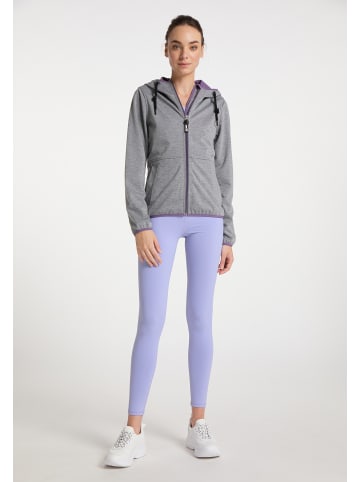 myMO ATHLSR Damen Funktionsjacke in Grau Melange Flieder
