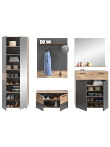 ebuy24 Garderobenaufstellung Mason Eiche Dekor 280 x 37 cm