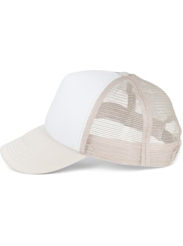 styleBREAKER Mesh Cap in Weiß-Hellgrau