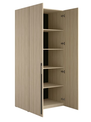 Feldmann-Wohnen Garderobenschrank Barcelona Eiche Barista 90 / 58 / 207,5cm