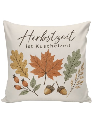 Mr. & Mrs. Panda Kissen Herbstbotanikalien minimalistisch Design... in Weiß