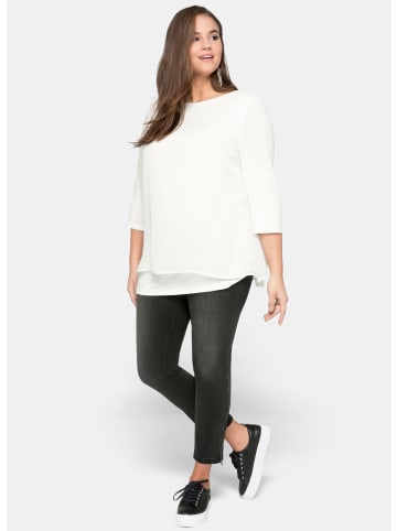 sheego Blusenshirt in offwhite