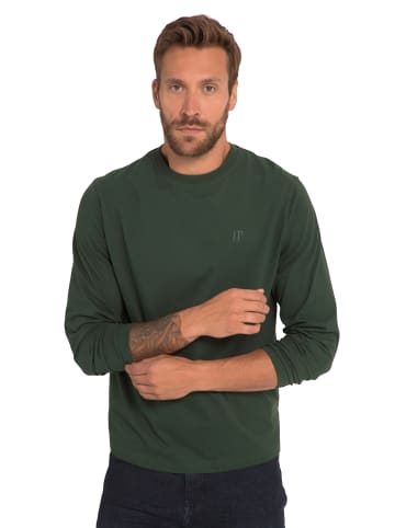 JP1880 Kurzarm T-Shirt in dunkelgrün