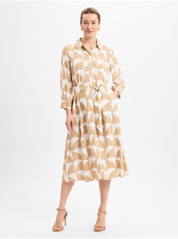 More & More Kleid in braun weiß - 0001