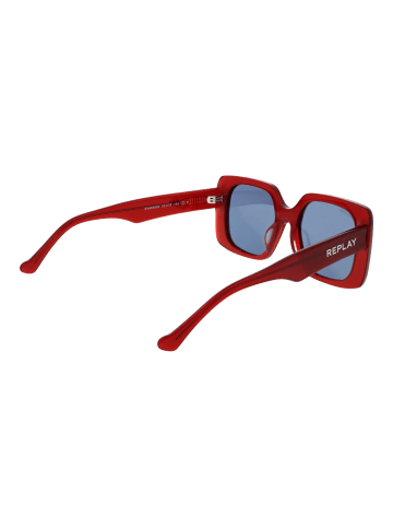 Replay Frauen Sonnenbrille Quadratisch Rot