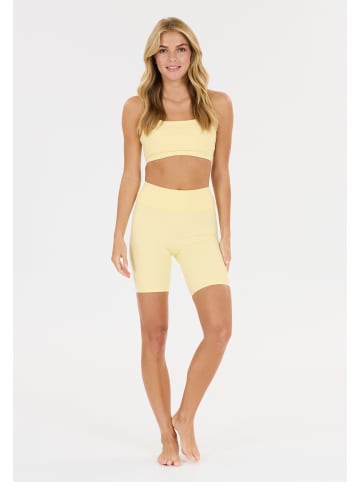 Athlecia Kurze Tights Blossom in 5177 Transparent Yellow