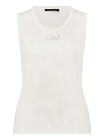 Betty Barclay Trägertop mit Rippenstruktur in Rohweiß