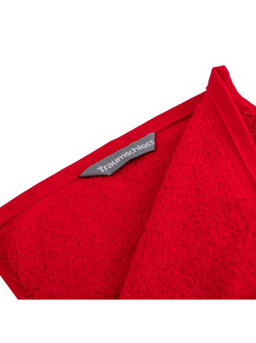 Traumschloss Frottier-Line Gästetuch in rot