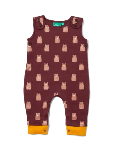 Little Green Radicals Bio-Baumwoll-Latzhose in Braun