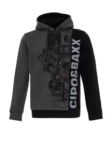 Cipo & Baxx Kapuzensweatshirt in ANTHRACITE