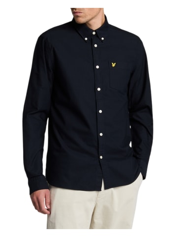 Lyle & Scott Langarmhemd in Dunkelblau