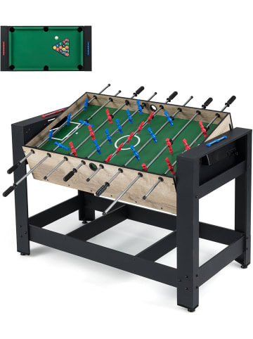 COSTWAY 2 in 1 Multi Spieltisch Tischkicker in Schwarz