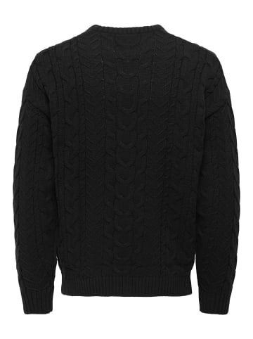 ONLY & SONS Strickpullover in Black 1