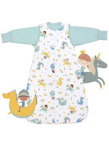Schlummersack Babyschlafsack, 1.0 TOG in Weiß-Blau