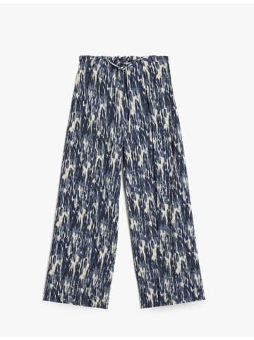 KOTON HOSEN in Marineblau Gemustert