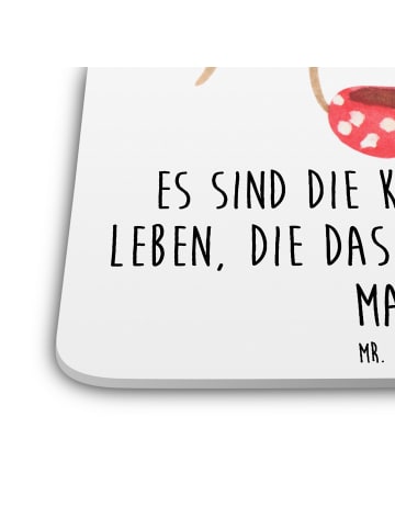 Mr. & Mrs. Panda Untersetzer Spinne Agathe Kaffee mit Spruch in Weiß