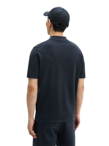 Marc O'Polo Strick-Poloshirt regular in Dark Navy