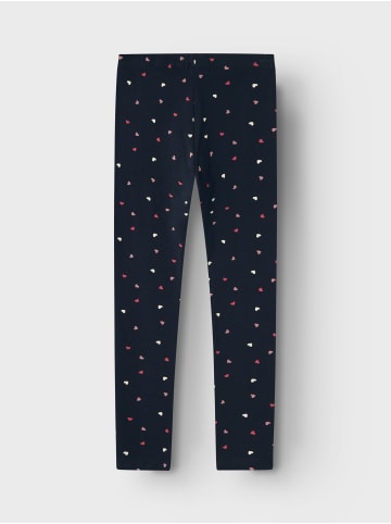 name it Leggings lang NKFVIVIAN AOP in dark sapphire/hearts