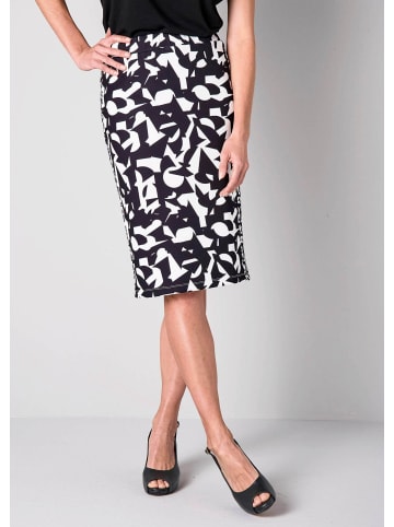 Alba Moda Rock mit grafischem Druck in schwarz