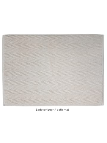 Framsohn 2er Set: Zwirnfrottier BIO Badevorleger "OCEAN" in Oxford - (L) 70 x (B) 50 cm