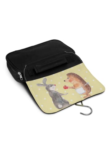 Mr. & Mrs. Panda Kulturbeutel Hase Igel ohne Spruch in Gelb Pastell