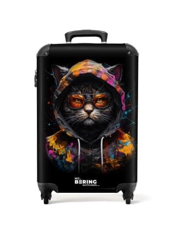 NoBoringSuitCases Suitcase, Handgepäck, Koffer, Trolley, Reisekoffer Modisches Katzendesign