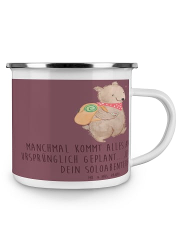 Mr. & Mrs. Panda Camping Emaille Tasse Scheidung Soloabenteuer m... in Kaffa Coffee
