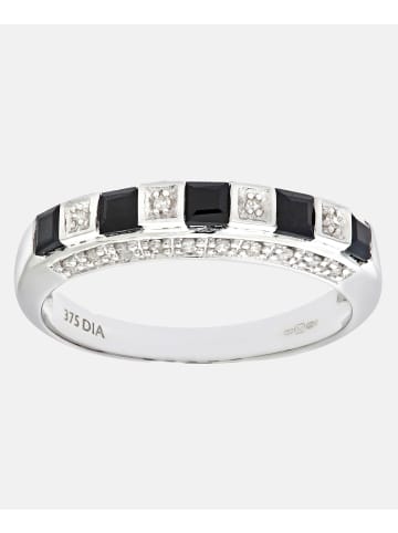 Diamant L'éternel Eternity-Ring aus 375 Weißgold mit Diamant mit Saphir