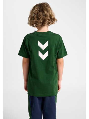 Hummel T-Shirt Hmljr Graphic Kinder in DARK GREEN