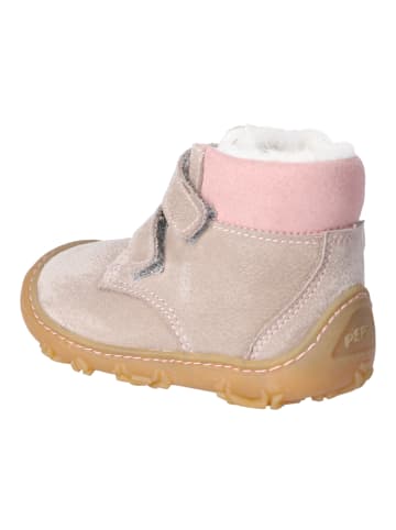 PEPINO Lauflern  Warmfutter Barfußschuh in hellbraun