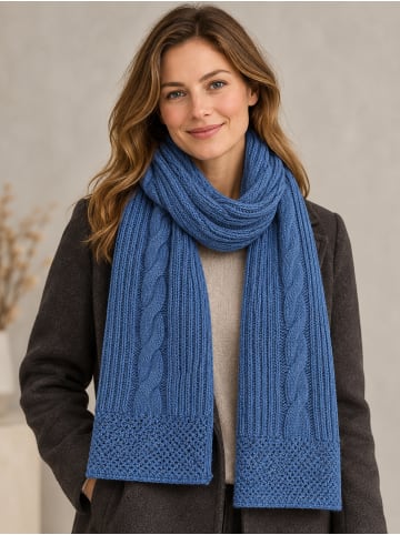 collezione alessandro Winterschal " Warm " in blau