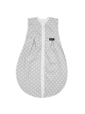 Alvi Sommer-Kugelschlafsack Molton Light - Stars in grau