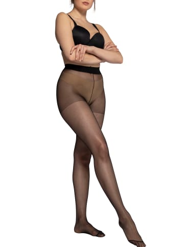 Ulla Popken Strumpfhose in schwarz