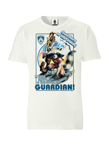Logoshirt T-Shirt Guardians of the Galaxy - Rocket Raccoon in altweiss