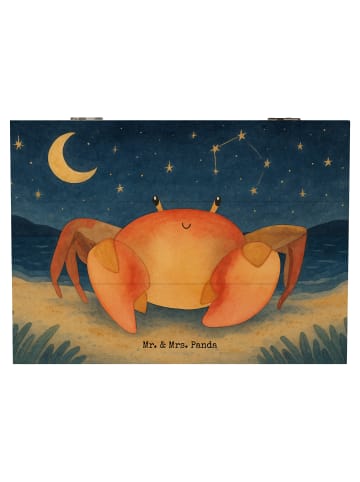 Mr. & Mrs. Panda Box Sternzeichen Krebs Design ohne Spruch in Weiß